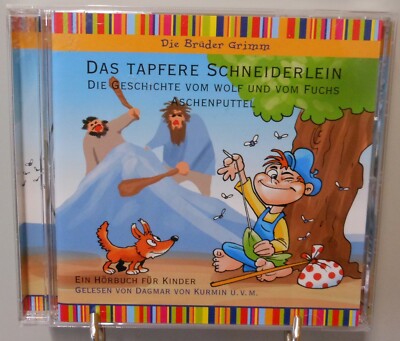 3 Märchen Brüder Grimm CD Hörbuch Tapfere Schneiderlein Aschenputtel Wolf #T376