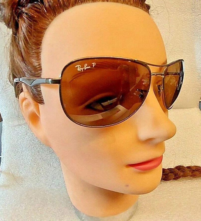 RAY BAN OCCHIALI DA SOLE RAY BAN RB 3591 59 15 AVIATOR POLARIZ BROWEN