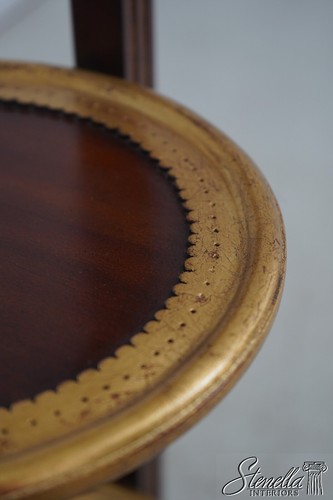 L64950EC: Pair French Style 3 Tier Mahogany Muffin Stands - Picture 8 of 13