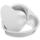 6 Inch Heart Shaped Bottom Aluminum Alloy Chocolate Cake Pan Tin Baking Mould