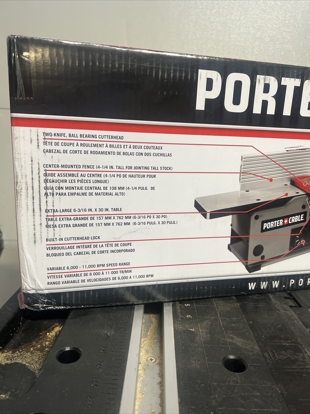 PORTERCABLE PC160JT Variable Speed Bench Jointer 6 in. 885911177603 eBay
