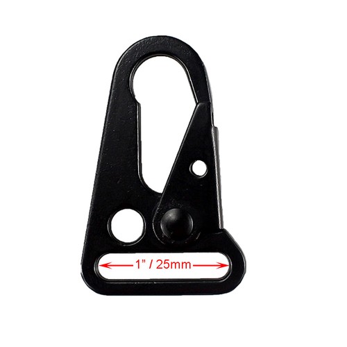 2 pz/set ganci bocca allargati clip imbracatura anello fibbia in metallo per imbracatura Paracord - Foto 3 di 8