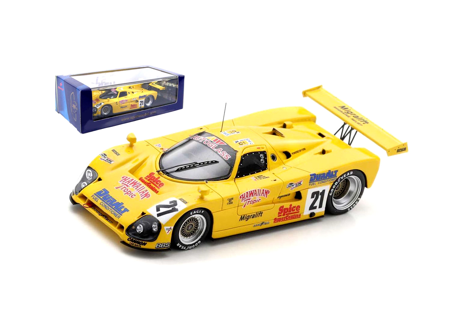 Spark S6805 Spice SE 89 C N°21 la légende des 24H du Mans 1989 miniature historique 1/43
