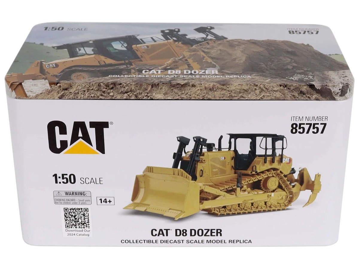 CAT CATERPILLAR D8 TRACK-TYPE DOZER YELLOW 1/50 MODEL BY DIECAST