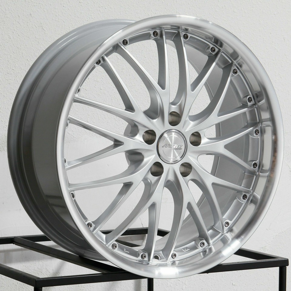 MRR GT1 Mesh Silver Wheels For Chrysler Crossfire 18x8.5/19x9.5 5x112 ...