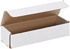 50 9" x 3" x 2" White Corrugated Mailers Die Cut Tuck Flap Boxes Free Shipping
