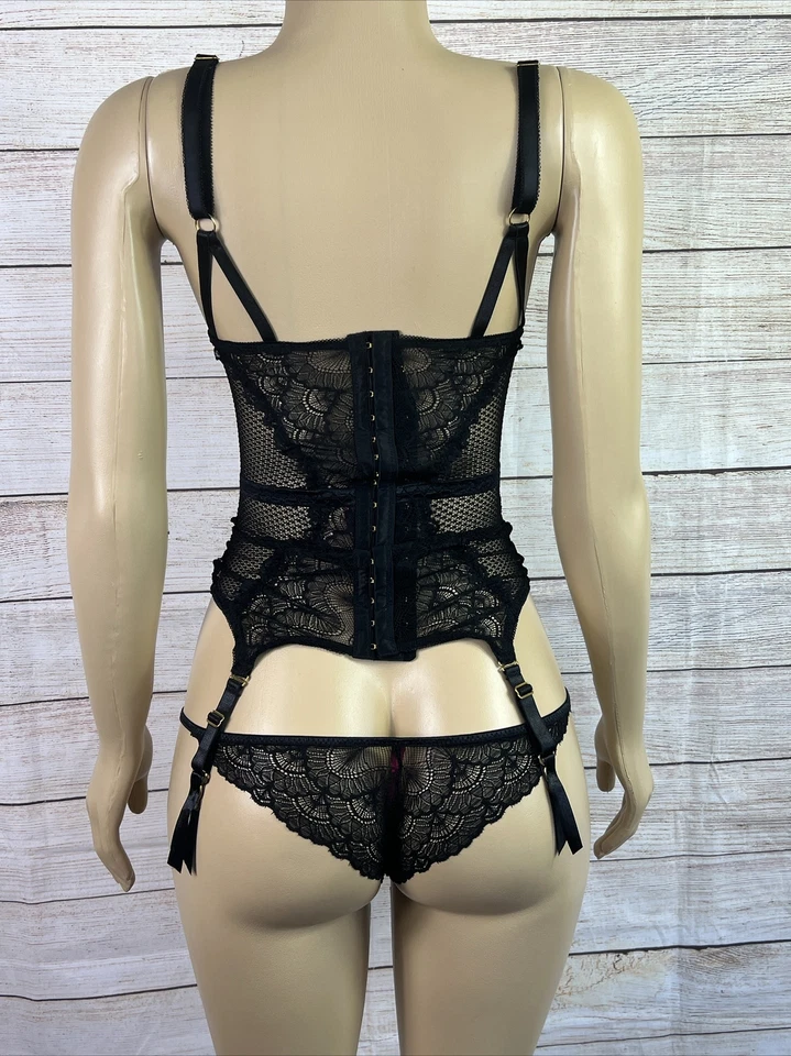 Sexy Seven 'Til Midnight Black Mesh Bodysuit Lingerie Size Small NWT - Image 3 of 4