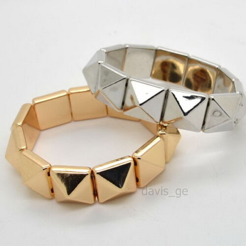 1pcs Fashion Jewelry Plastic Linked Beads Bracelet Bangle 6.5" Girls Lady VFE - Picture 1 of 7