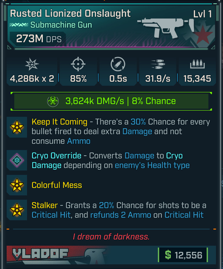 Borderlands 4 • MODDED PEARL SMG • Onslaught 273m DPS Lvl 1 • Lvl 50 • PS PC XB