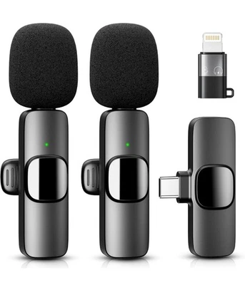 YRF Wireless Lavalier Microphone for Iphone Ipad, Android Phone, Mini Lapel Mic