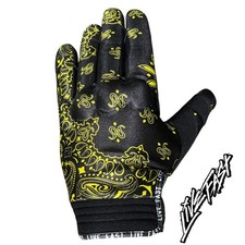 Black  Yellow Motorcycle Gloves