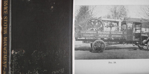 1922 antique SERVICE STATION MGMT BOOK ford CARS GAS REPAIR SALES LABOR PARTS