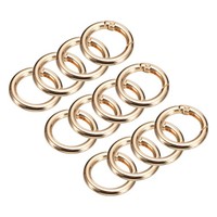 "Runde O-Ringe Mit Feder, 12 StüCk, 1,02\" Od Schnappschnallen-Clips, Hellgolden"