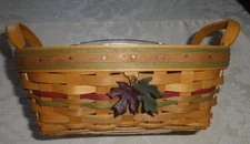 Longaberger 2001 Autumn Reflections, Small daily blessing bsk, liner, protector.