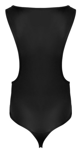 Body a stringhe in stile Ringer con una vistosa zip nel marsupio L - Foto 6 di 7