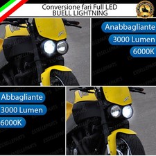 CONVERSIONE FARO LED BUELL LIGHTNING ANABBAGLIANTE + ABBAGLIANTE NO ERROR