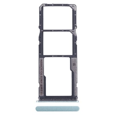 Original SIM + Micro-SD Karten Halter Tray Slot Grün für Xiaomi Redmi Note 12 4G