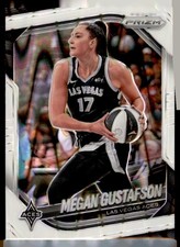 2025 Panini Prizm WNBA #49 Megan Gustafson White Seismic Prizms