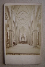 CDV Basilica San Petronio de Bologna Vintage cdv albumen print Basilica Bologna