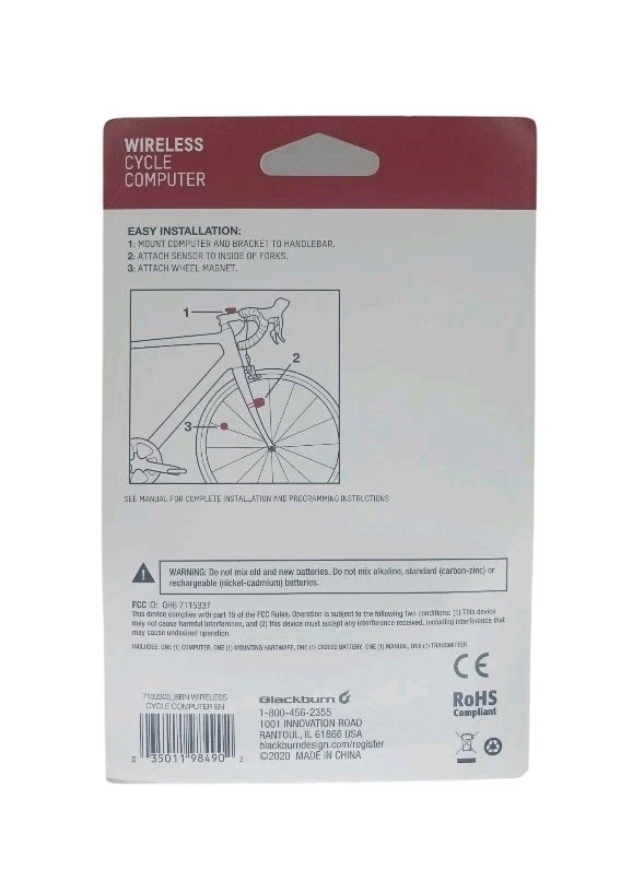 New Blackburn Wireless Digital Cycle Computer With 14 Functions Easy Install - Image 2 of 4