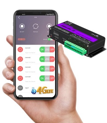 4G GSM Fernschaltmodul 4 Kanal Relais Steuerung per App SMS Anruf Alarm