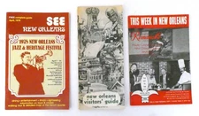 Vintage New Orleans Tourist Brochures Guides Events 1977-78