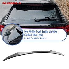 Rear Trunk Spoiler Middle Splitter Wing Body Kit For Audi Q8 SQ8 2019-2025 1PCS
