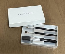 Kumano Cosmetic Brush Set 3pc Kumano Makeup Brushes PBT AS Aluminum Japan