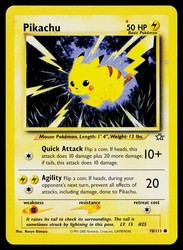 Pikachu 70/111 Neo Genesis Unlimited Common