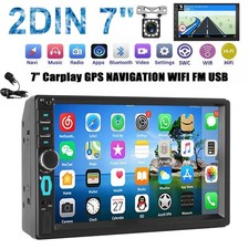 2 DIN 7" Carplay Android Autoradio KAM Mik Mit Bildschirm Bluetooth Mirror Link