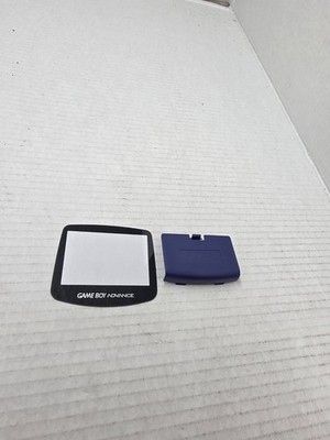 Gameboy Advance Purple/indigo Battery Cover & Replacement Plastic Screen