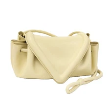 BOTTEGA VENETA Beak Shoulder Bag Leather yellow 454920