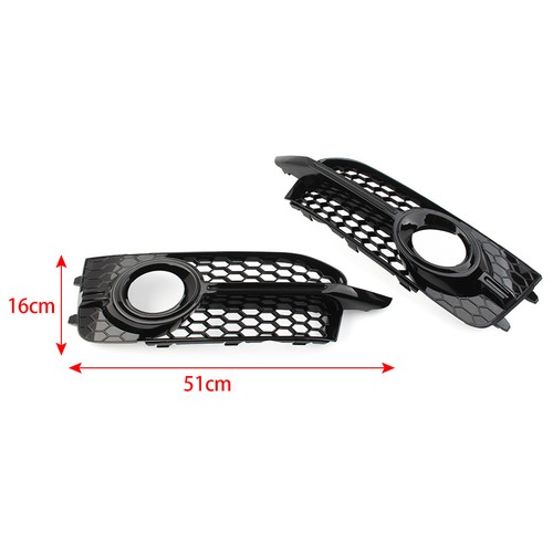 Front Bumper Honeycomb Mesh Fog Light Grill Cover For Audi A1 8X S1 10-14 - Bild 12 von 12