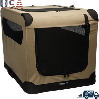 Portable Soft-Sided Dog Crate Medium Breeds Travel Lightweight Easy Setup New