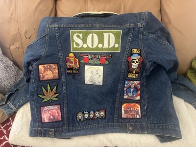 Grapevines Denim Wool Jacket, All Patched Up With Some Old School Goodies!￼