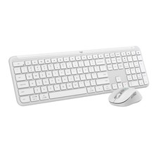 Logitech - MK955 Signature Slim Full-size Wireless Keyboard and Mouse Combo f...