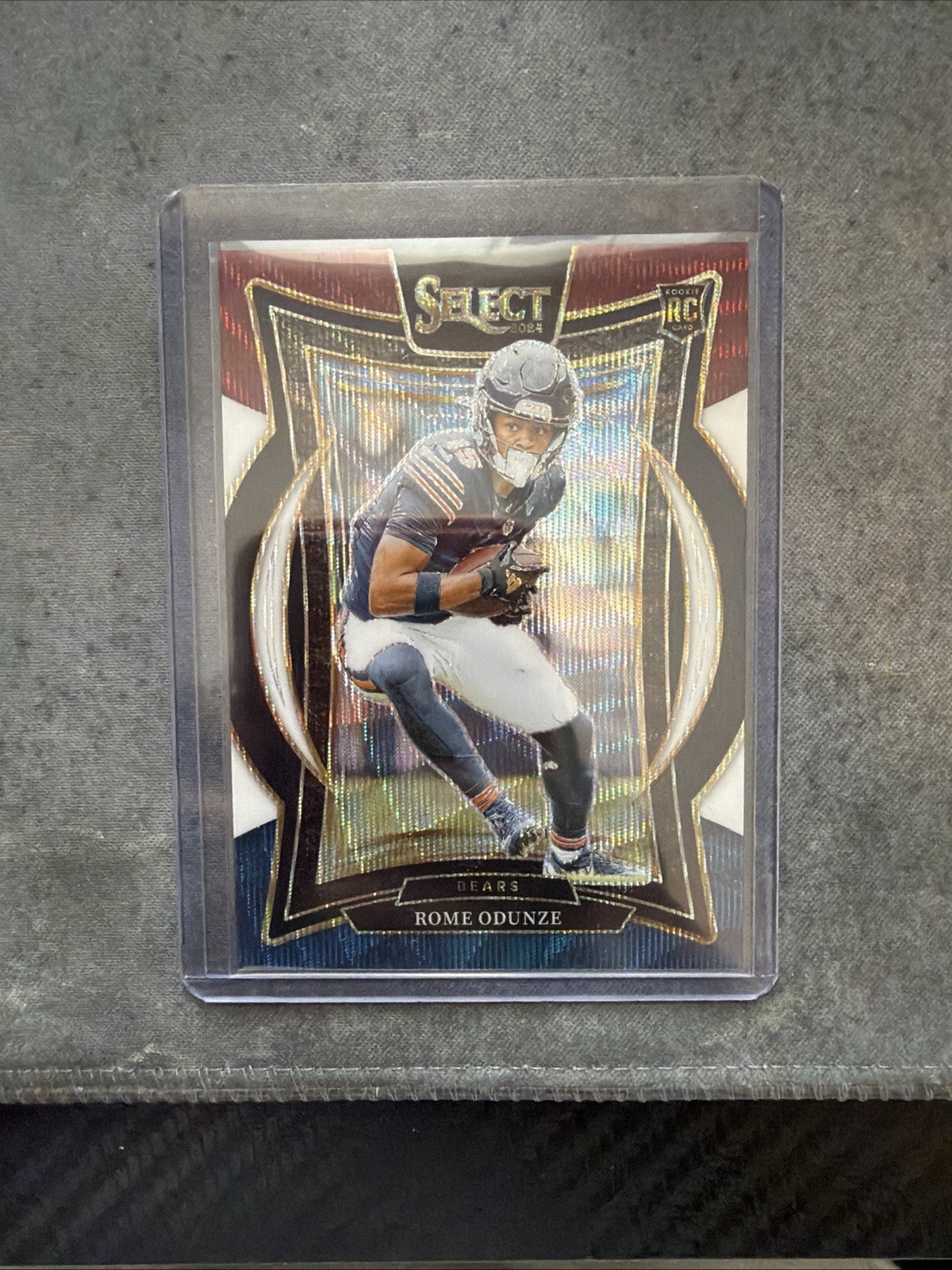 2024 Panini Select - Concourse Rome Odunze #3 Tri-Color Prizm /299 (RC)