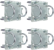 4 Sets Antenna Mast Clamp Cross-Over Bracket Kit with U Bolts for 1"-2" 4 PCS
