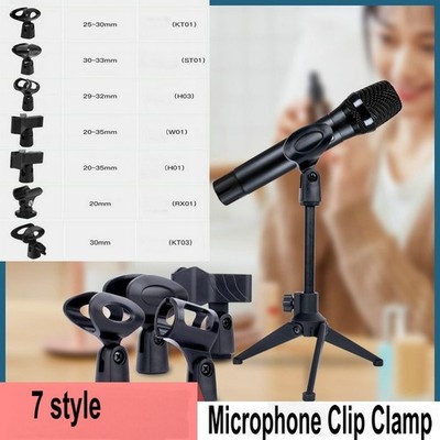 4/6 PC Adjustable Universal Microphone Mount Clip Clamp Holder for All Mic Stand