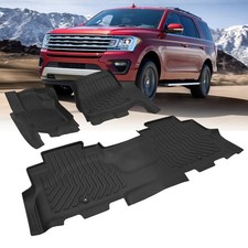 Rubber Floor Mats for 2018-2022 Expedition Full Set 1st 2nd Rows All Weather
