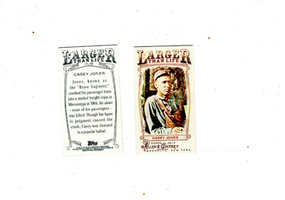2014 Topps Allen & Ginter Larger Than Life Casey Jones #LTL-3 Bx11d