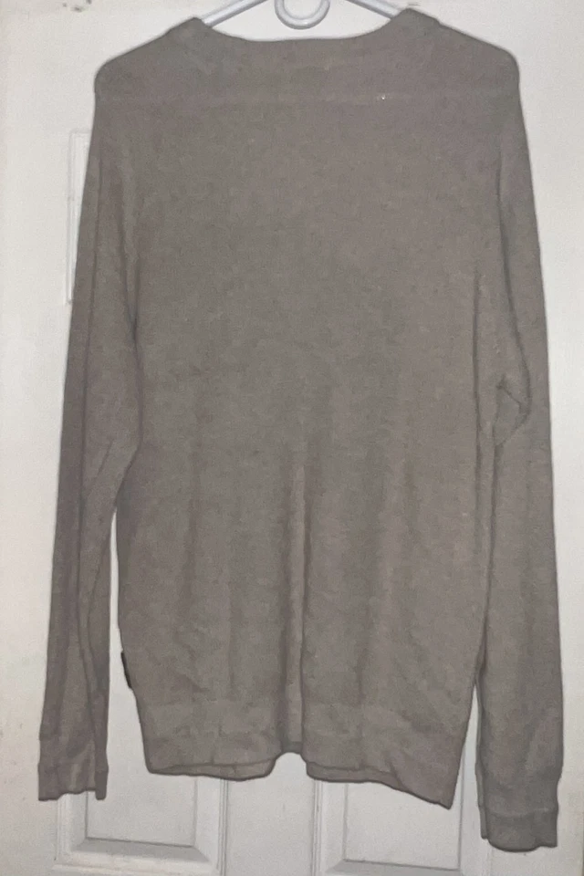 Suéter French Connection Para Hombre Grande Gris Pullover Cuello Redondo Ligero Clásico Foto 2 de 3