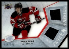 2008-09 Upper Deck Ice Frozen Fabrics Parallel Patrik Elias 018/100 #FF-PE
