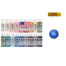 Delta Creative 18 Ceramcoat Acrylic Paint Set 2 Oz Top Colors Promocmc1