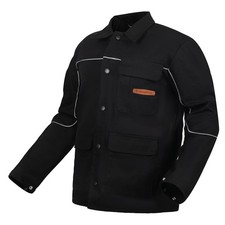 Welding Jacket, 11oz Flame Resistant FR Cotton Welding Jackets for Men and ...