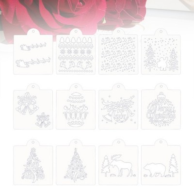 12 Pcs Urlaub Silikonformen Schablonen Zum Dekorieren Von Kuchen