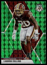 2020 Panini Mosaic #199 Landon Collins Prizm Green Washington Redskins