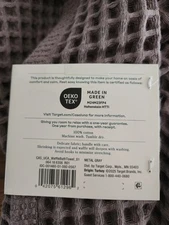 Waffle Towel - Casaluna/Gray Color/ 100% Cotton 