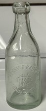 The Chas. D. Kaier Co. Blob Top Beer Bottle Mahanoy City, PA