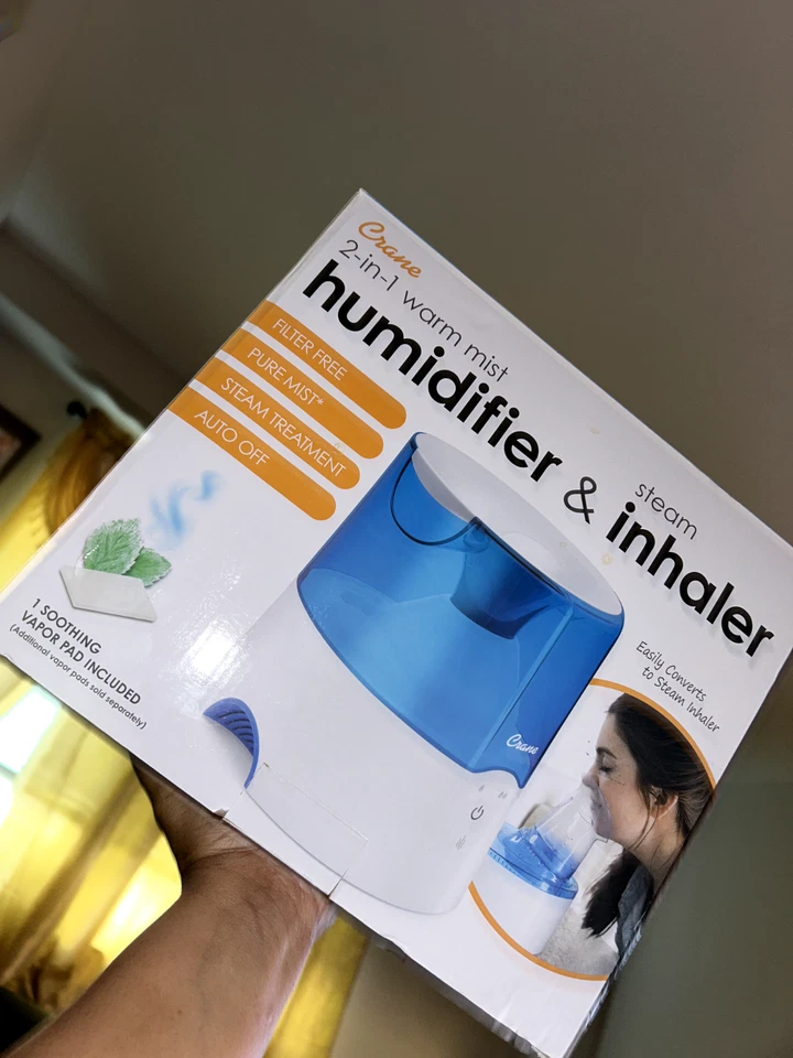 2 в 1 увлажнитель теплого тумана и фильтр ингалятора без чистого тумана паровая обработка - Изображение 3 из 3